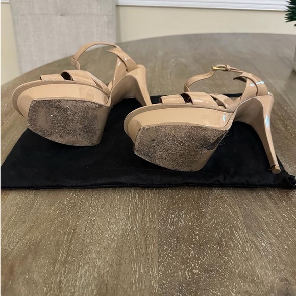 YSL Patent Leather T-strap heels -Tan 42 EU - Picture 4 of 7